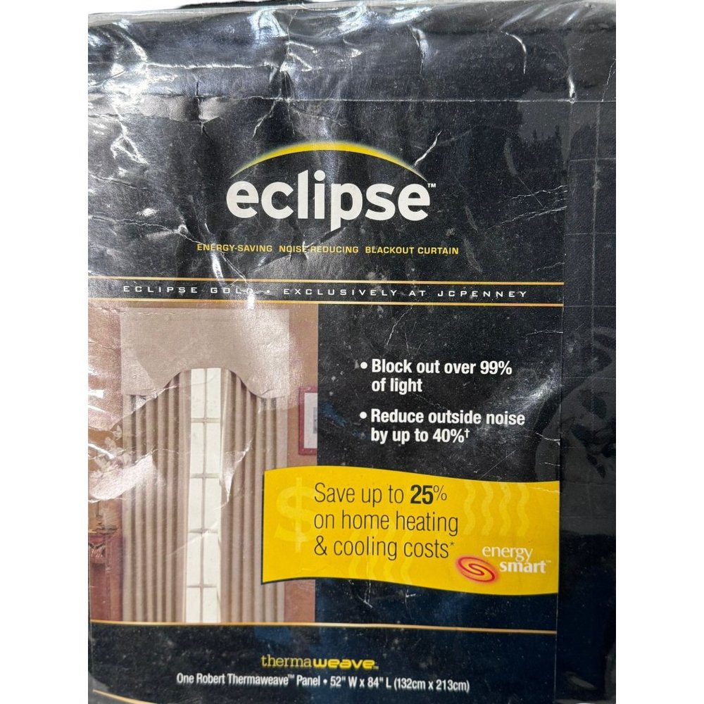 Eclipse Thermaweave 52"Wx84"L Blackout Window Curtain - 1 Panel